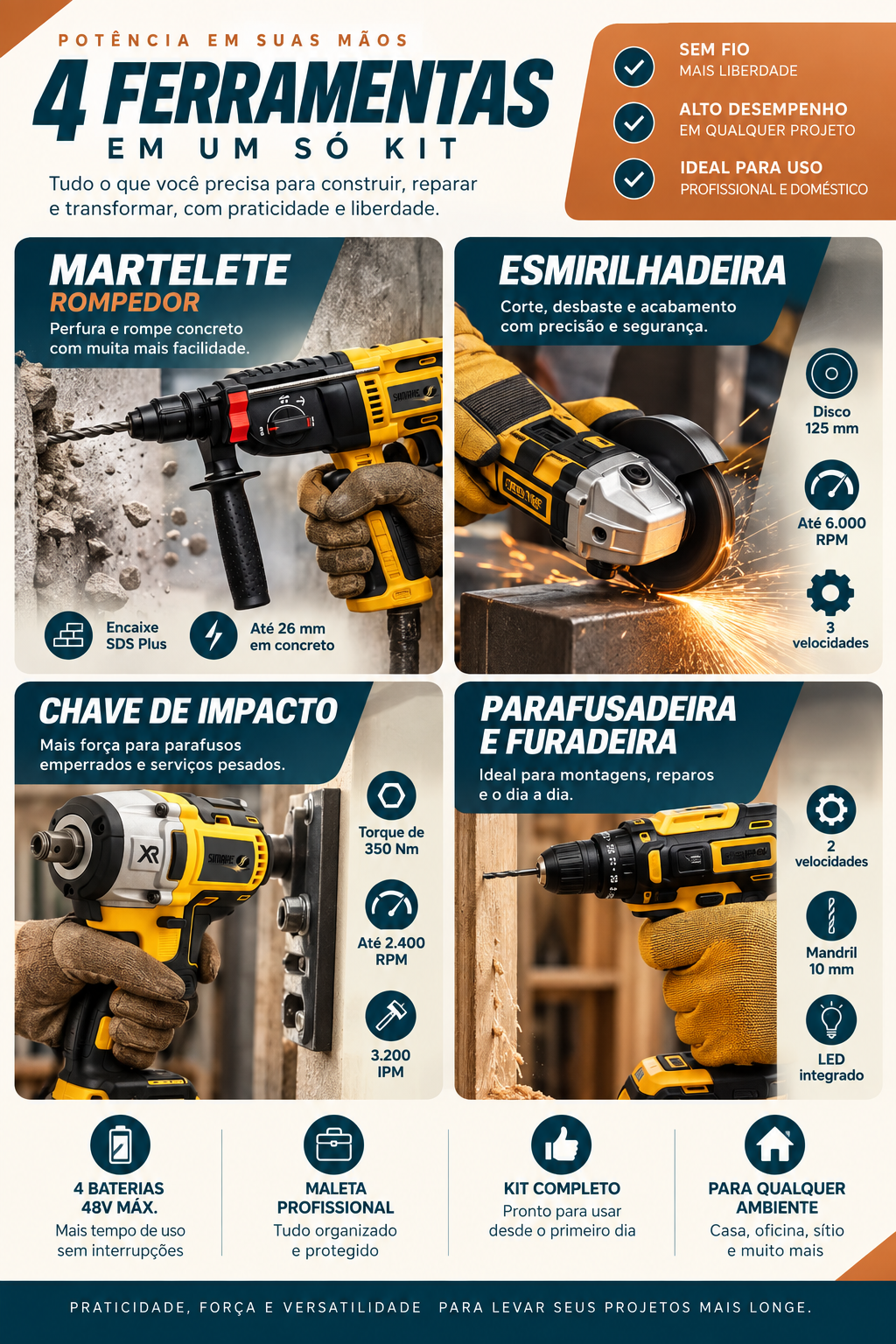 Detalhes das ferramentas